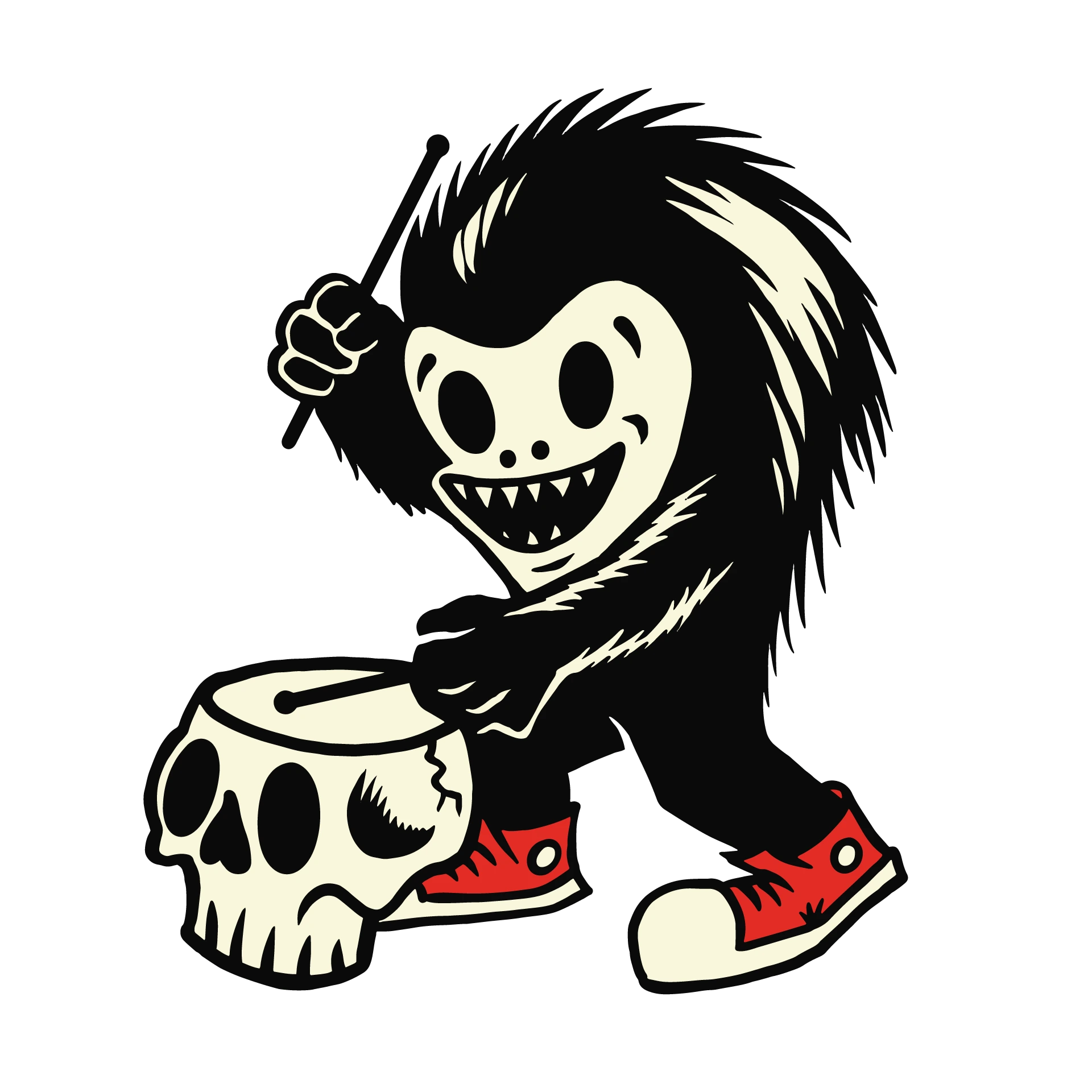 Monster Playing Drums