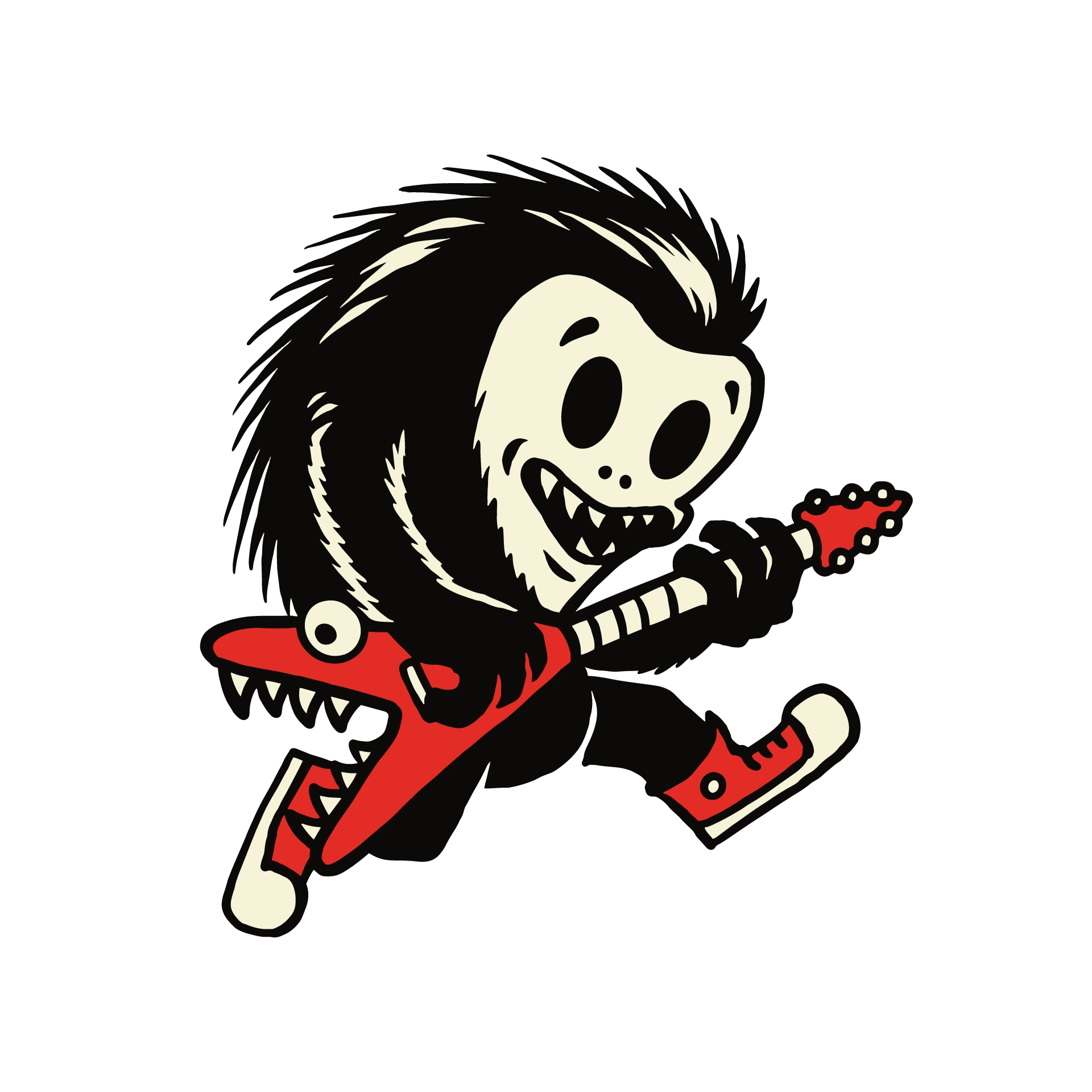 Monster Playing Guitar