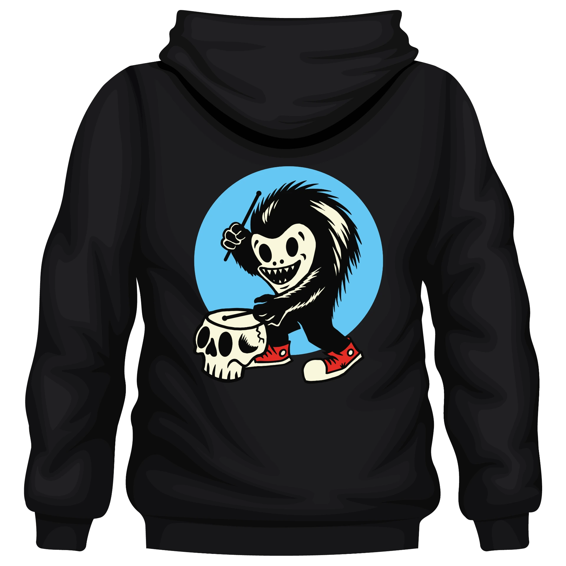 Black Hoodie Drums (S)