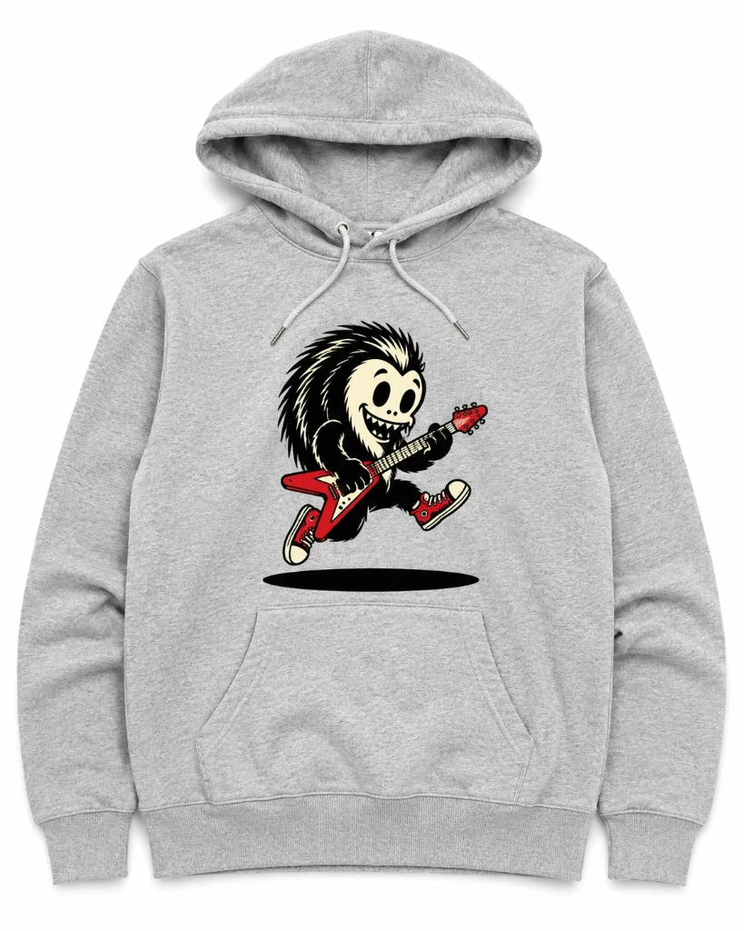Grey Hoodie Guitar (S)